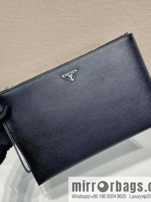 PRADA imported rough cross pattern leather handbag 2NG001
