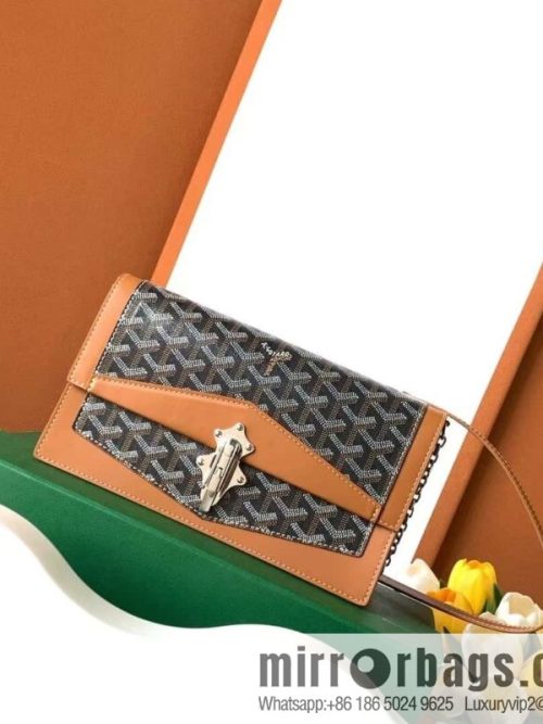 Goyard Duchess Marie-Caroline bag 020241-black and brown crossbody bag