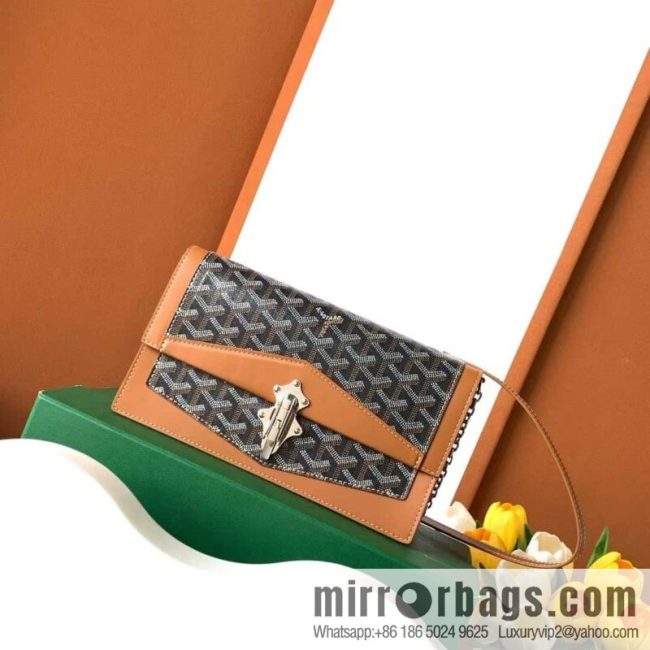 Goyard Duchess Marie-Caroline bag 020241-black and brown crossbody bag