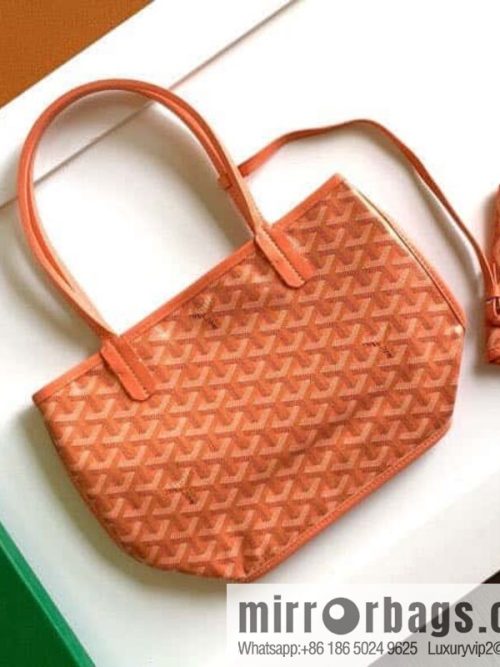 Goyard Anjou mini bag 2321-coral powder