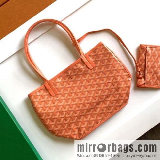 Goyard Anjou mini bag 2321-coral powder
