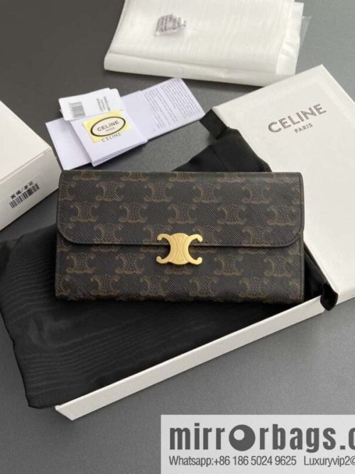 CELINE TRIOMPHE Iconic printed wallet 10E312DPV.38NO 313