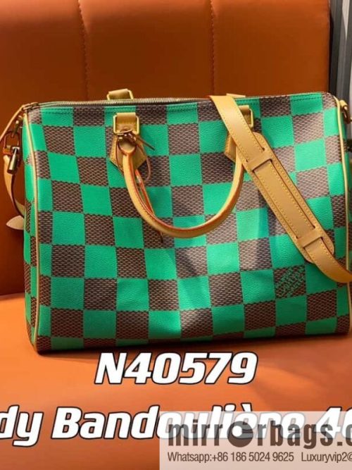 [Original single boutique] N40579 green N40580 red 40cm travel bag Speedy Bandoulière 40 handbag