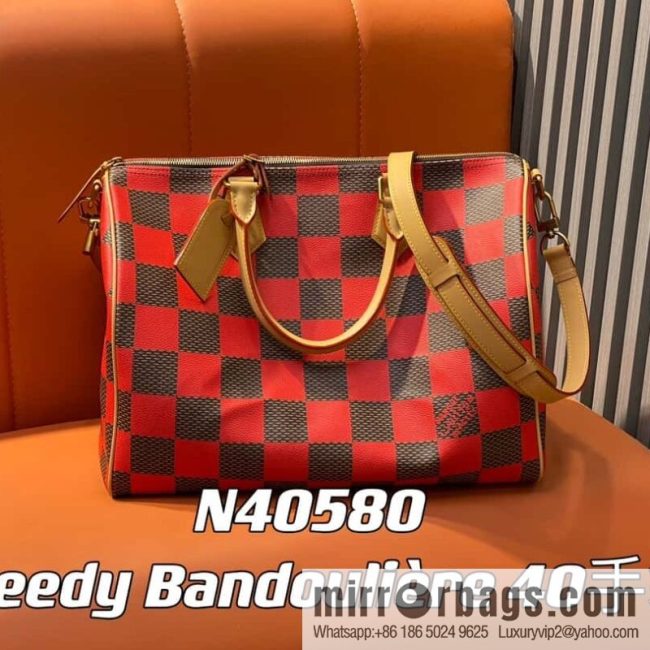 [Premium‑quality] N40579 green N40580 red 40cm travel bag Speedy Bandoulière 40 handbag