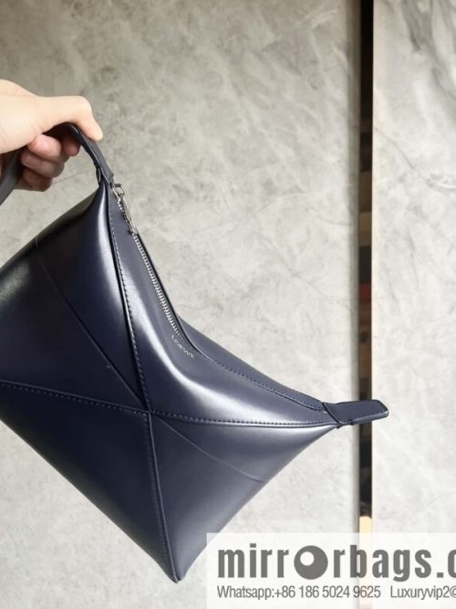 LOEWE latest puzzle.folding clutch bag 0697 dark blue