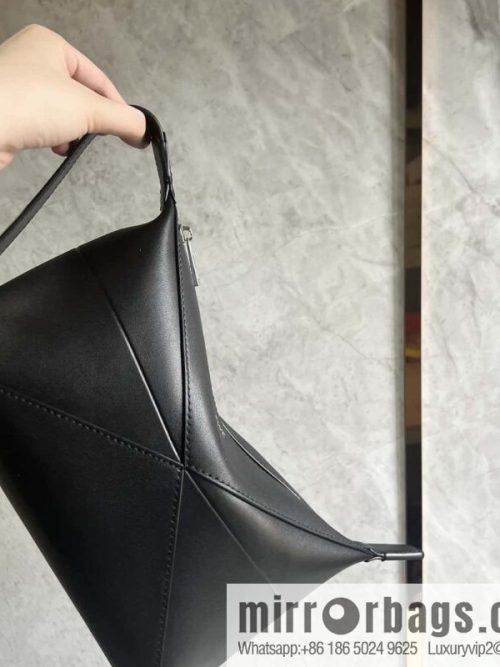 LOEWE latest puzzle.folding clutch bag 0697 black