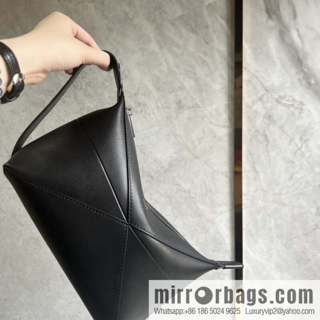 LOEWE latest puzzle.folding clutch bag 0697 black