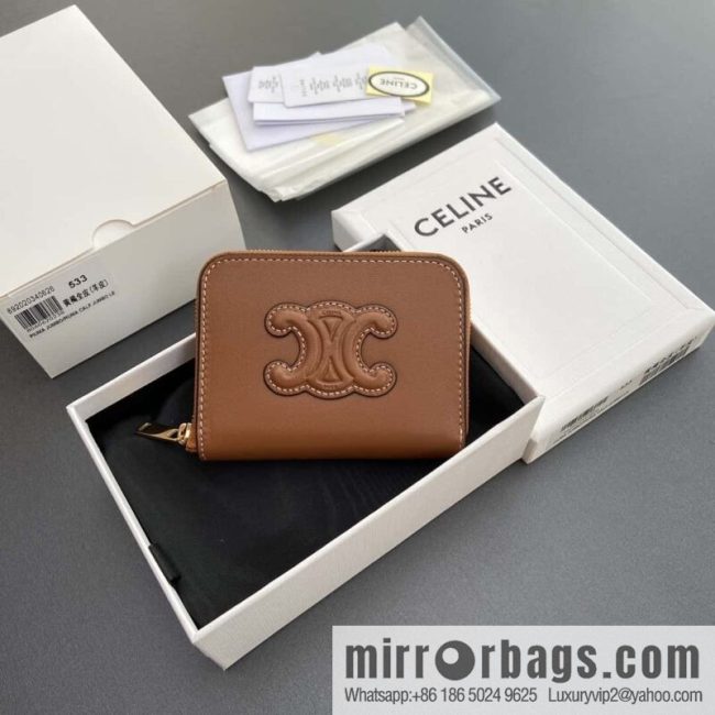 CELINE TRIOMPHE Smooth sheepskin short pull bag 10K 533 DR8.04LU