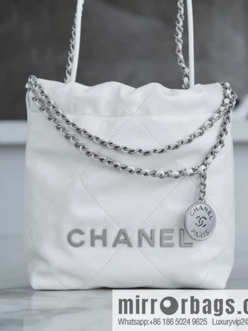 Chanel 23S 22Mini bag silver AS3980