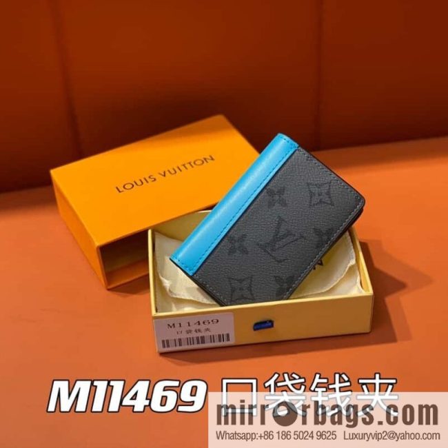 [Original order boutique] M11469 blue card holder wallet series, new in the season, pocket wallet