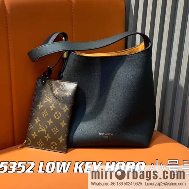 [Original order boutique] M25352 black M25353 beige M24354 brown LOW KEY HOBO small handbag