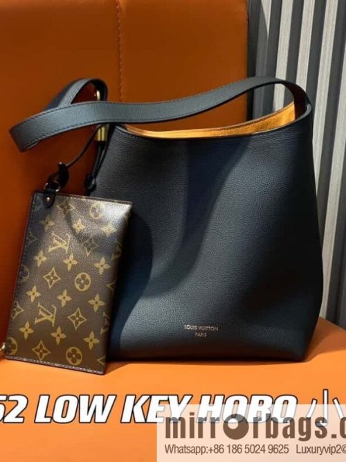 [Original order boutique] M25352 black M25353 beige M24354 brown LOW KEY HOBO small handbag