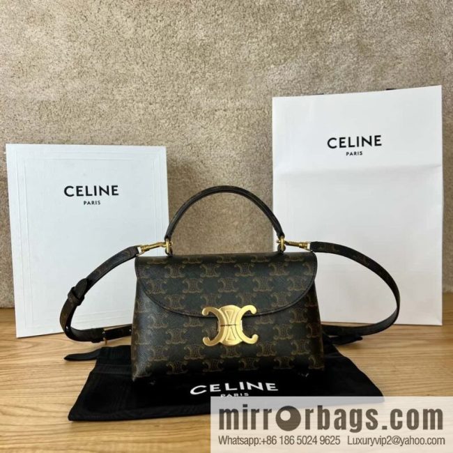 CELINE NINO S logo printed cow leather (fabric) handbag 118113 monogram