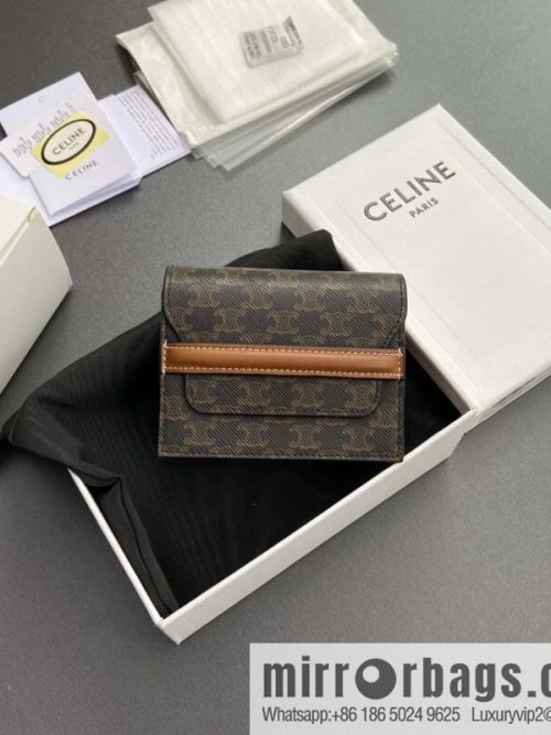 CELINE TRIOMPHE Logo Printed Card Pack Business Card Pack 10E242BZ904.LU