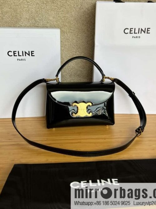 CELINE TEEN NINO lacquered cow leather handbag 118113