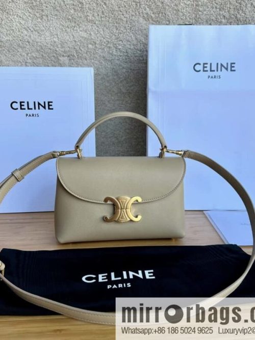 CELINE TEEN NINO Soft cow leather handbag 118113 apricot