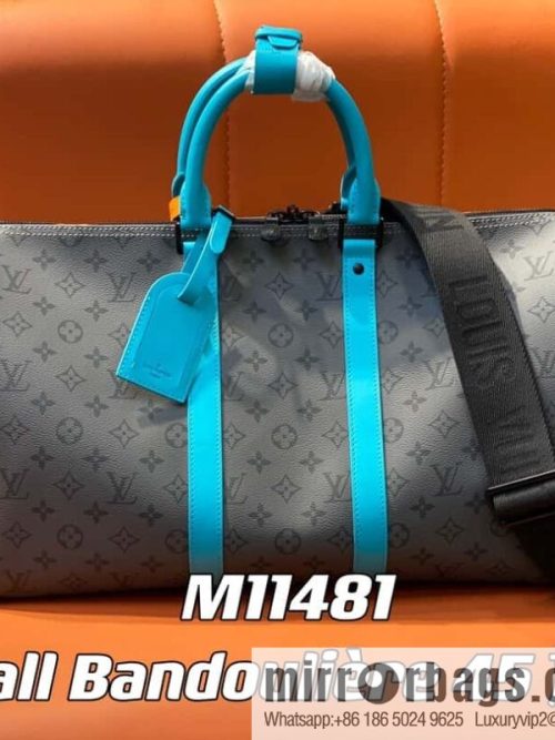 [Original order boutique] M11481 blue/silver flower, travel bag series Keepall Bandoulière 45 travel bag