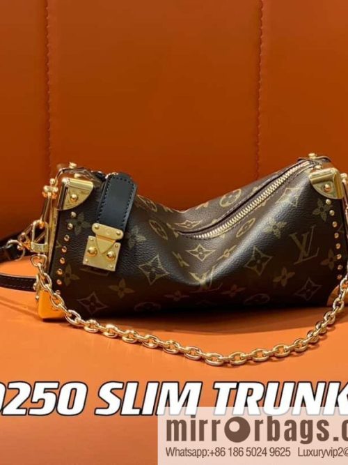 [Original order boutique] M20250 presbyopia/yellow flower, soft box series SLIM TRUNK handbag