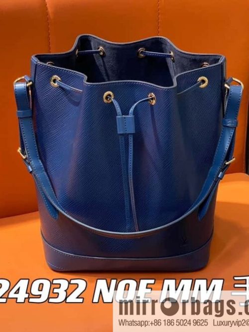 [Original order boutique] M24932 dark blue, water ripple bucket bag NOE MM handbag