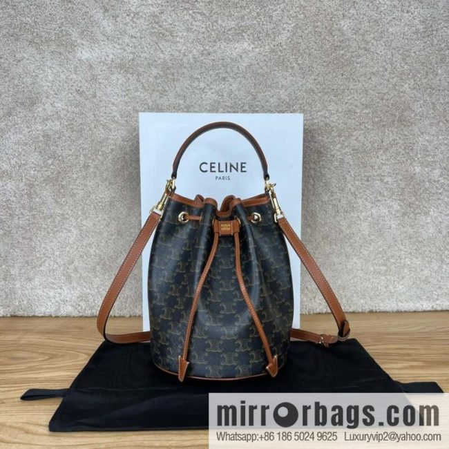 CELINE CLARA logo printed cow leather handbag 116882