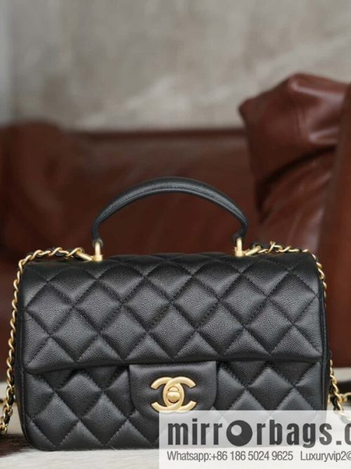 CHANEL 21S Handle CF Mini Black Gold 🖤 AS2431