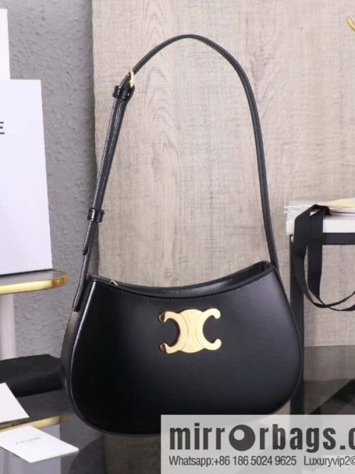 [Premium quality, all-steel hardware] CELIN_E 2024 | TILLY medium bright cow leather handbag 24s spring new product 115703BF4.38NO