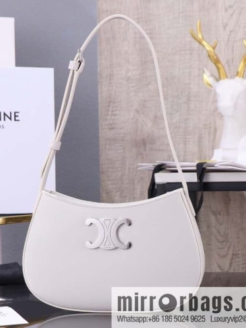 CELIN_E 2024 | TILLY medium shiny cow leather handbag The latest armpit bag number: 115703BF4.38NO