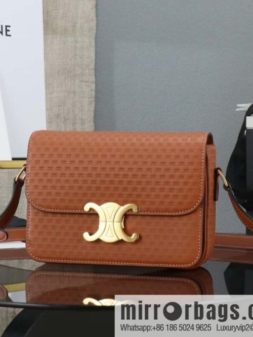 [Premium all-steel hardware] TEEN TRIOMPHE calfskin handbag No.: 188423BF4.07PO