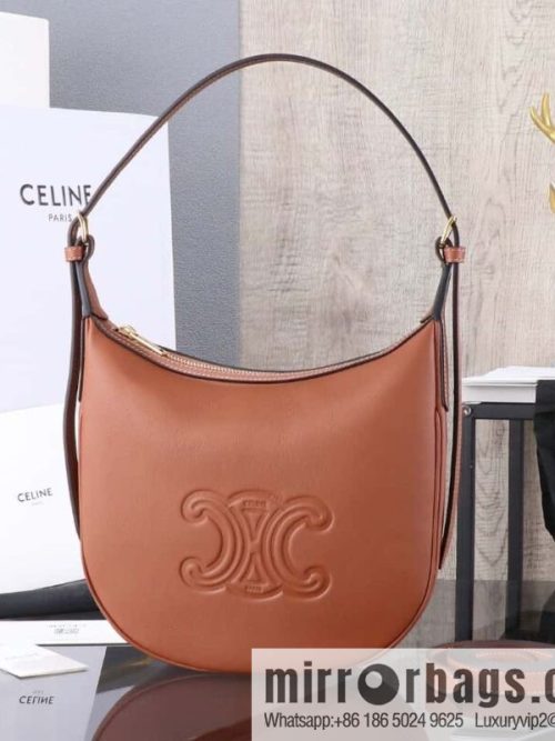 [Premium all-steel hardware] Small HELOSE TRIOMPHE logo printed cow leather handbag No.: 117252 117523