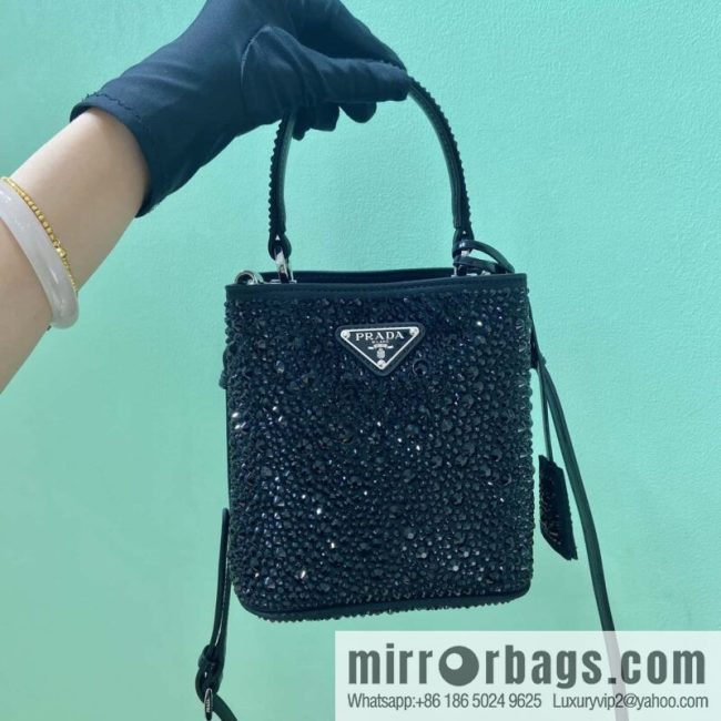 PRADA 🎉 crystal bucket bag 🎉 1BA373 crystal bag