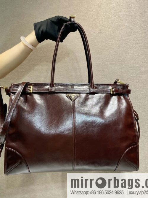 PRADA 🎉 LusSo lf oil wax leather 🎉 1BA439 King 🎉🎉 burgundy