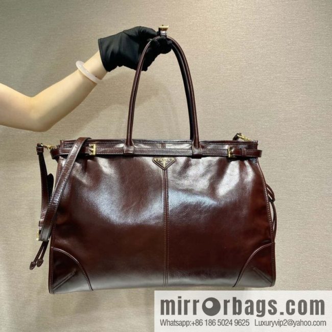PRADA 🎉 LusSo lf oil wax leather 🎉 1BA439 King 🎉🎉 burgundy