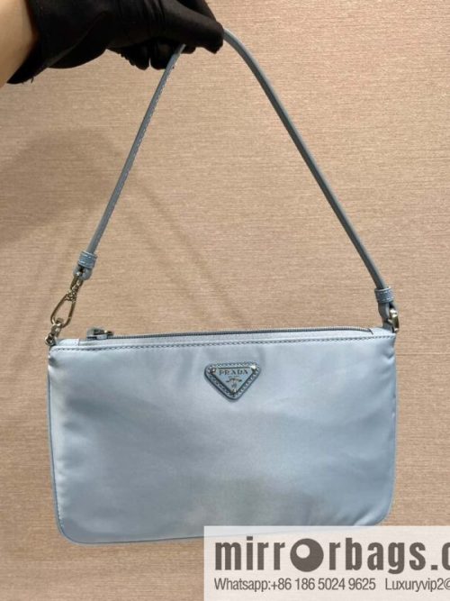 PRADA 🎉 new armpit bag 🎉 1NI545 🎉🎉 haze blue