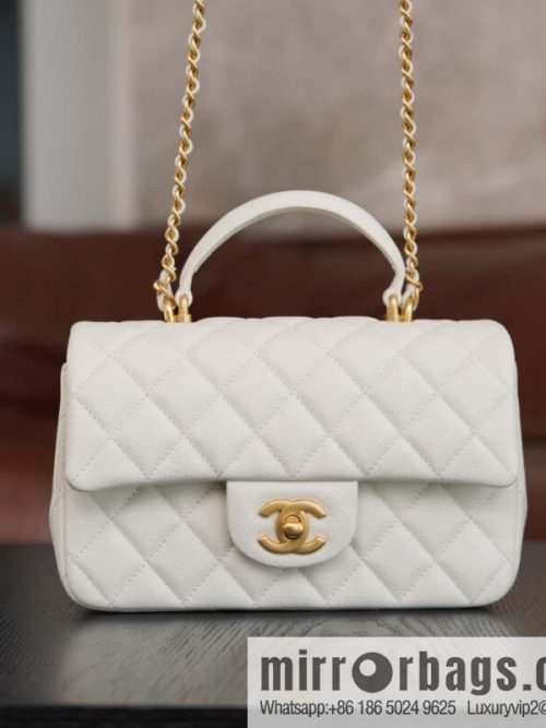 CHANEL 21S Handle CF Mini Platinum 🤍 AS2431