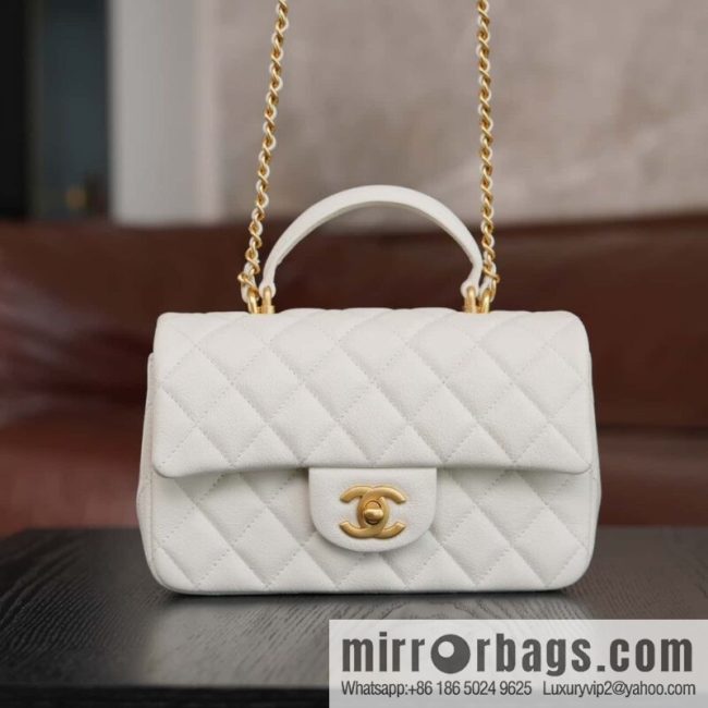 CHANEL 21S Handle CF Mini Platinum 🤍 AS2431