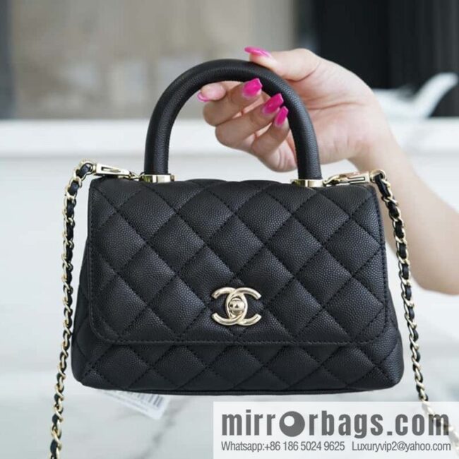 wsxc1726234808445_0-800x800qbipd4hsnuy160837_20250705154611.jpg CHANEL spring and summer new product 𝗠𝗶𝗡𝗶 𝗖𝗼𝗖𝗼 𝗛𝗮𝗻𝗱𝗹𝗲 black gold AS2215