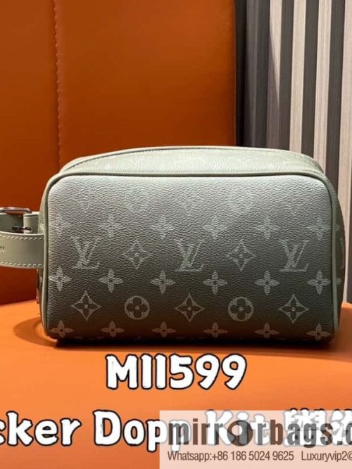 [Original single boutique] M11599 gray gradual change toilet bag cosmetic bag series Locker Dopp Kit toilet bag