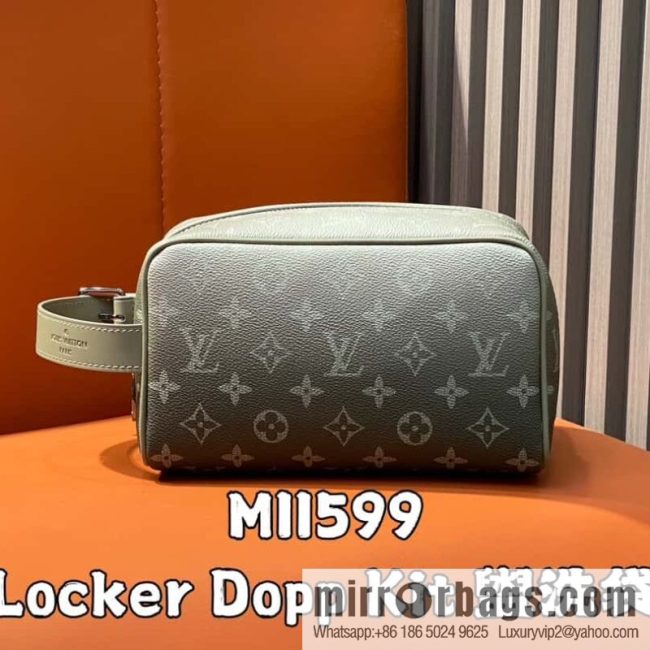 [Original single boutique] M11599 gray gradual change toilet bag cosmetic bag series Locker Dopp Kit toilet bag