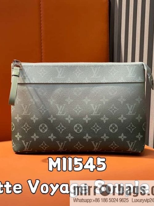 [Original order boutique] M11545 blue gradual change handbag clutch series Pochette Voyage Souple clutch