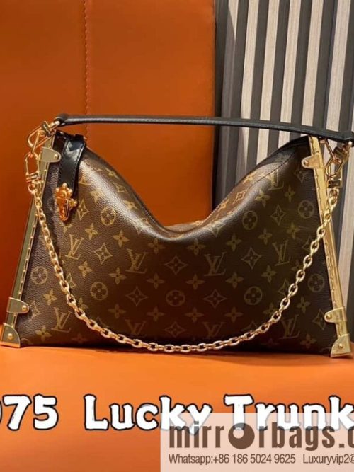 [Original order boutique] M12075 presbyopia, this Lucky Trunk handbag will be displayed in autumn and winter 2024