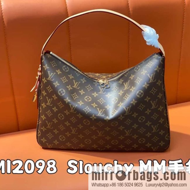 [Original order boutique] M12098 presbyopia, shopping bag, armpit bag series, variable size chip version NEW Slouchy MM handbag