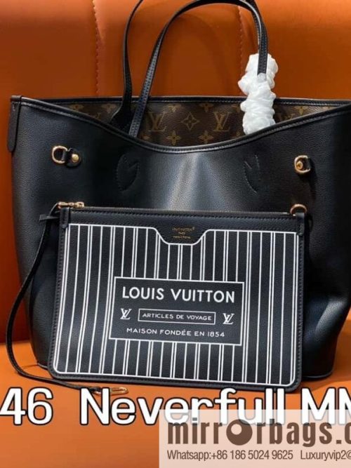 [Original order boutique] M11946 presbyopia/black, shopping bag series Neverfull MM handbag M12061 brown