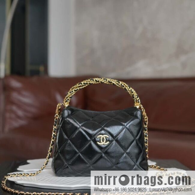 wsxc1726845654926_0-800x800y2ent32uivk159573_20250705145102.jpg CHANEL 24b new thick chain handle, lunch box bag, black π€ AP4189 B17675 NZG79