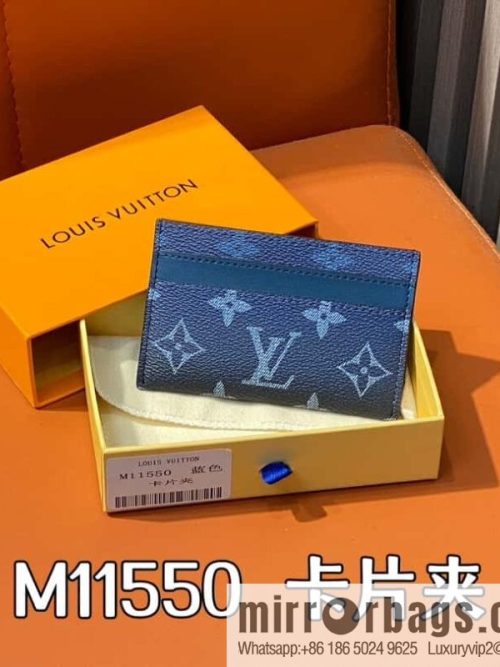 [Original order boutique] M11550 blue, card bag wallet series, card clip