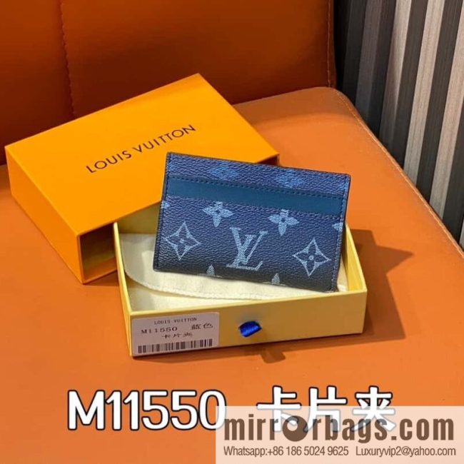 [Original order boutique] M11550 blue, card bag wallet series, card clip