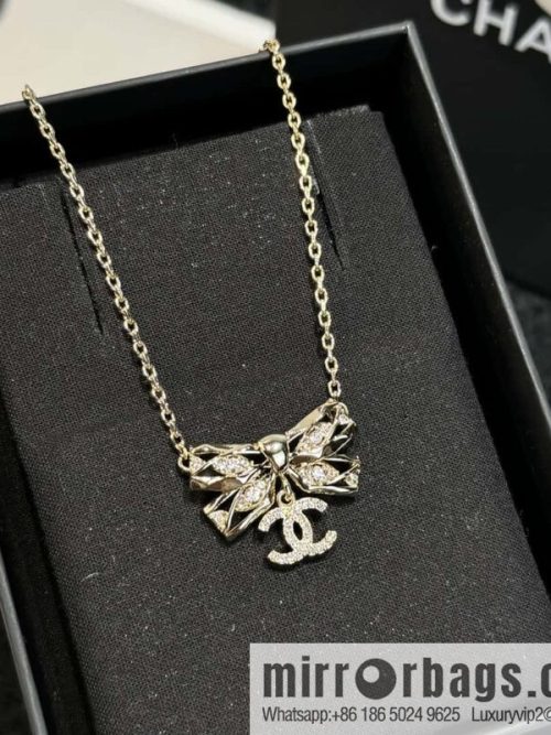 ❗️New ❗️ ☀️ new ☑️ Chanel double c bow necklace ☀️