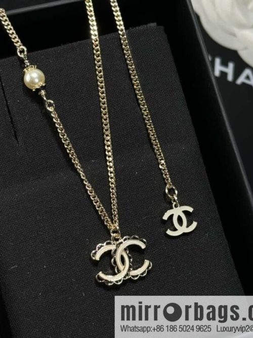 ❗️New ❗️ ☀️ New ☑️ Chanel Double C Pearl Necklace ☀️