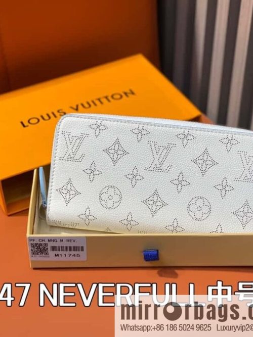 [Original single boutique] M11745 white hollow, single zipper wallet series Zippy zipper wallet M60017 11745 white (hollow)