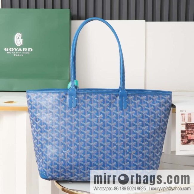 [Premium quality, all copper hardware] 🔎 020320 blue, goyard goya artois small bag (zipper tote bag)