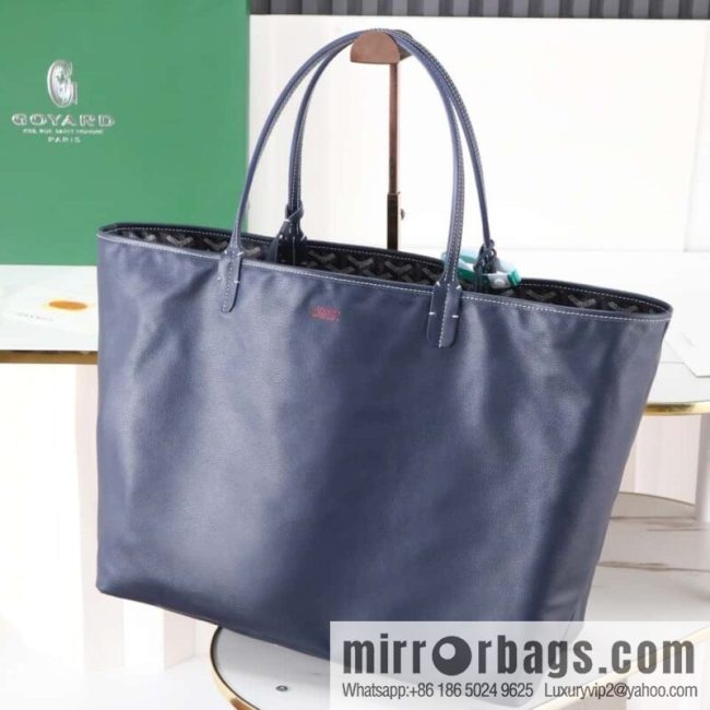 [Premium quality, original materials] Goyard reversible anjous double-sided tray extra large blue tray bag
